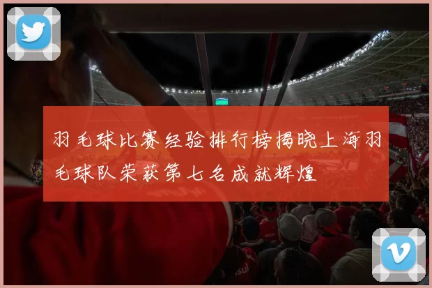 羽毛球比赛经验排行榜揭晓上海羽毛球队荣获第七名成就辉煌